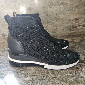 Skyler Crystal Michael Kors Sneaker Booties Slip On Shoes US Size 8 Women